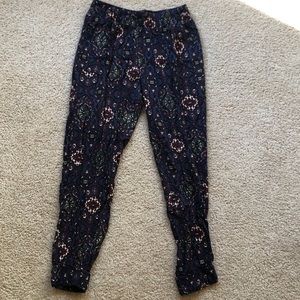 patterned, boho flowy pants